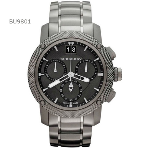 New Burberry  Black Chronograph Men's Watch BU9801 - Picture 3 of 5